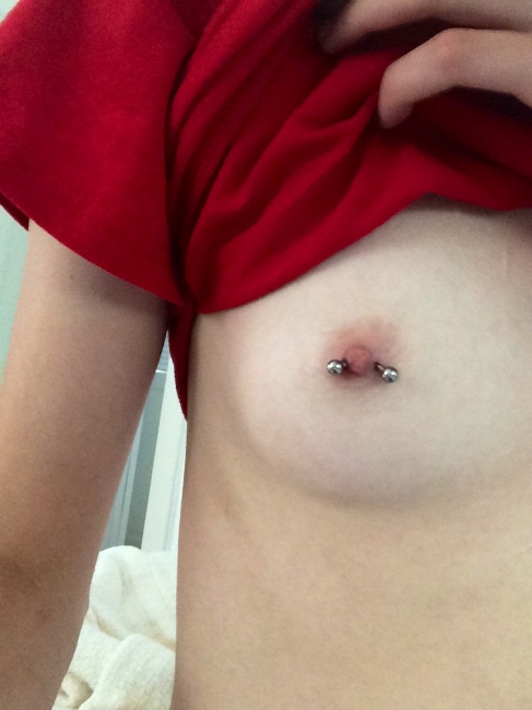 Pierced Nipples 16
