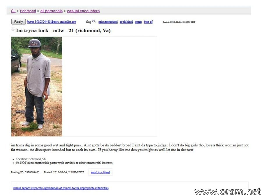 Craigslist Richmond Va Personals