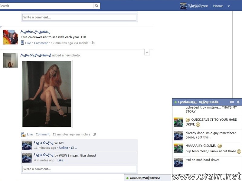 Facebook Accidental Nudity Post 01.