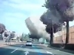 A Building Falls Into The Street - Oops!
