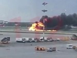 Aeroflot Crash In Moscow From Inside The Cabin
