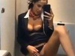 Air Hostess On Her Break
