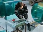 All He Does All Day Is Cut Glass
