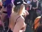 Almost Can't Believe She's Spraying Her Breast Milk!
