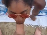 Black Babe Sucking Dick For An Audience
