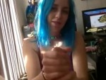 Blue Hair Girls Love Big Dicks
