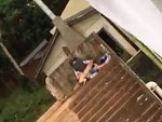 Couple Carelessly Fuck On A Public Staircase
