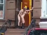 Couple Fucking In Their Front Doorway Fuck Knows Why
