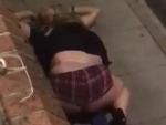 Drunk Couple Do Sex Stuff In The Street

