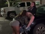 Eating Her Girlfriends Pussy On A Car Hood
