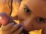 Hawt Wife Makes Him Bust Hard All Over Her Face
