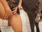 Makes Herself Cum On A Public Street
