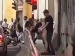 Nonchalantly Fucking On A Busy Street
