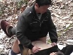 Older Chinese Couple Filmed Fucking In The Great Outdoors

