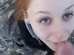 Redhead GF Sucking Some Outdoor Dick
