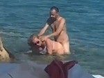 Uninhibited Couple Fuck In The Ocean
