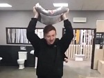 Apprentice Takes The Cement Bag Challenge
