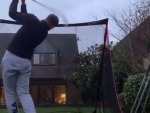 Backyard Golfer Didn't Think Shit Through
