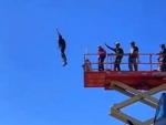 BASE Jumper Has A Terrifying Plunge
