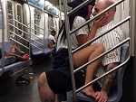 Baseball Fans Fuck On The Train After Their Team Won
