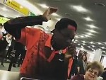 Beatboxer Performs Over The Airport PA System
