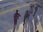 Blind Man Saved From Being Run Over By A Train
