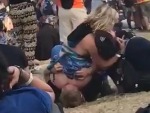 Blonde Lets It Get Loose At A Festival
