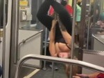 Blonde Proves She Can Pole Dance

