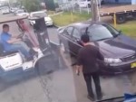 Boys Bring Out The Forklift To Move A Stupidly Parked Car
