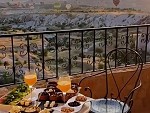 Breakfast And Hot Air Balloons In Cappadocia Turkey
