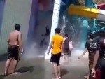 Broken Waterslide Causes Some Ouch

