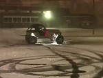 Buggy Cutting Up In The Snow Is Too Much Fun
