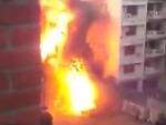 Burning Car Blows The Fuck Up On A City Street
