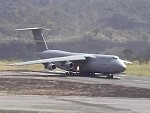 C-5 Galaxy Short Runway Take Off In El Salvador
