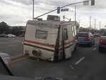 Camper Van Has Seen Better Days
