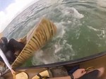 Canoe Fishermen Attacked By An Angry Shark
