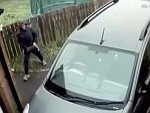 Can't Say This Car Thief Didn't Use His Head
