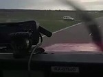 Car Oblivious To Plane Landing On The Runway WTF
