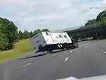 Caravan Gets The Wobbles And Flips The Fuck Out
