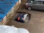 Carpark Devours A Tasty Car
