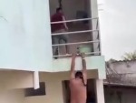 Cheater Rips Out Some Parkour To Save Himself
