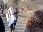 Chilean Protester Thought He Had Looted A TV
