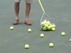 Clever Way To Collect Tennis Balls