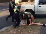 Cop Kicks A Guys Front Teeth Out

