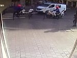 Cop Runs A Pedestrian Crossing And Guess What Happens
