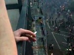 Couple Fuck On Scaffolding Above The G20 Riots
