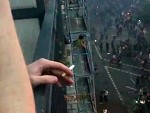 Couple Fuck On Scaffolding Above The G20 Riots
