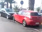 Crazy Bitch Goes Nuts Ramming Her Ex Boyfriends Car
