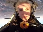 Cute Pilot Tries To Eat A Donut While Inverted
