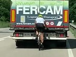 Cyclist Drafting Like A Mad Cunt
